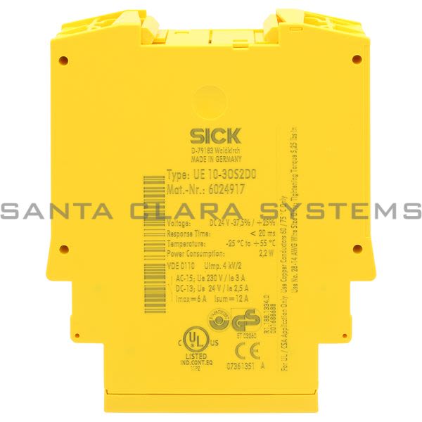 Sick UE10-3OS2D0 Safety Relay Contact Expansion Module | 6024917 Product Image