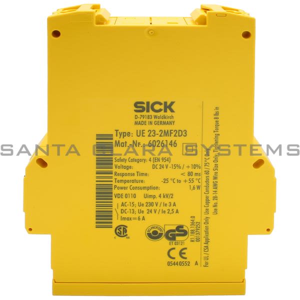 Sick UE23-2MF2D3 Safety Relay Main Unit Product Image