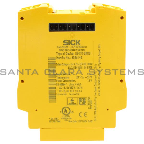 Sick UE410-2RO3 Safety Controller Relay Module | 6026144 Product Image