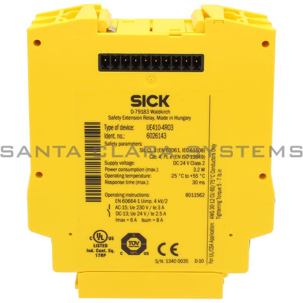 Sick UE410-4RO3 Safety Controllers Flexi Classic | 6026143 Product Image