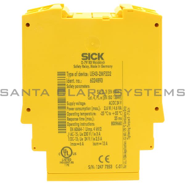 Sick UE43-2MF2D2 6024893 Safety Relay | 6024893 Product Image