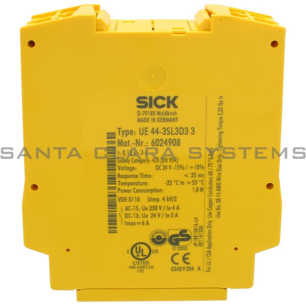 Sick UE44-3SL3D33 Safety Relay Mech Lock Interlocks Product Image