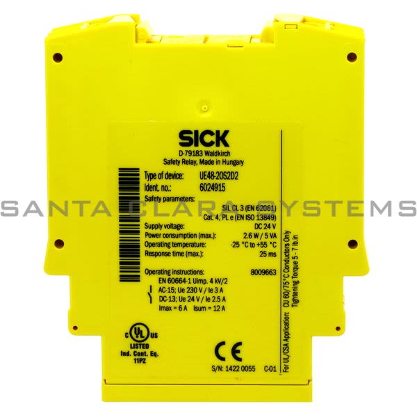 Sick UE48-2OS2D2 Safety Relay Main Unit | 6024915 Product Image