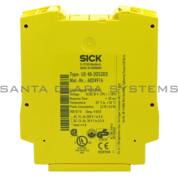 Sick UE48-2OS3D2 Safety Relay Main Unit | 6024916 Product Image