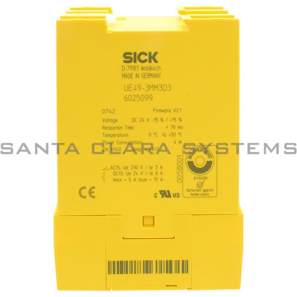 Sick UE49-3MM3D3 Advanced Muting Module | 6025099 Product Image