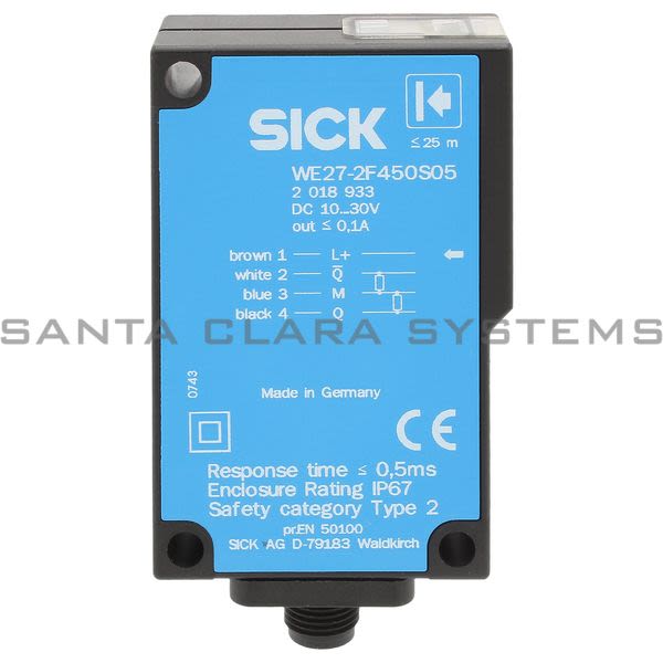 Sick WE27-2F450S05 Single Beam Safety Switch | 2018933 Product Image