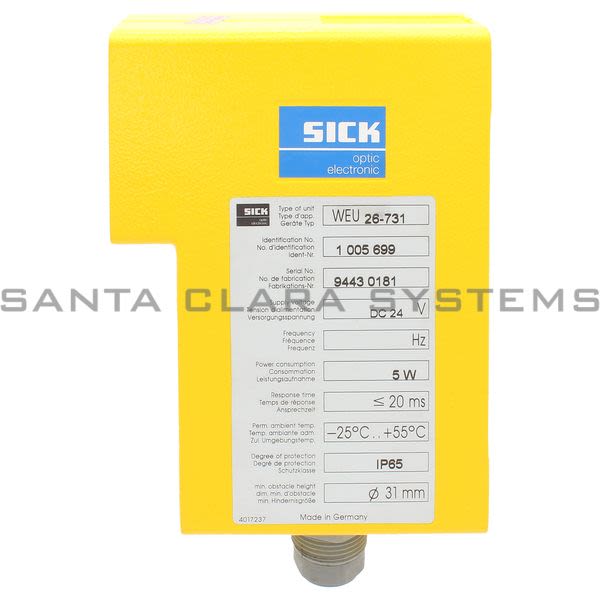 Sick WEU-26-731 Photoelectric Control | 1005699 Product Image