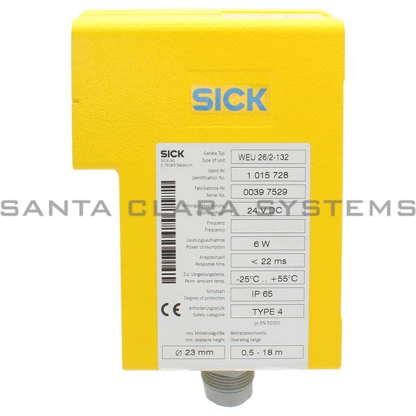 Sick WEU26-2-132 Photoelectric Safety Switch Product Image