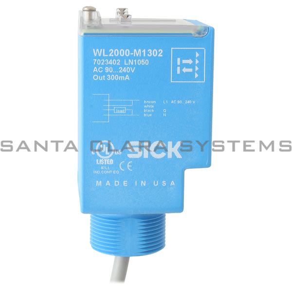 Sick WL2000-M1302 Photoelectric Sensor 4-Wire 2m Cable | 7023402 Product Image