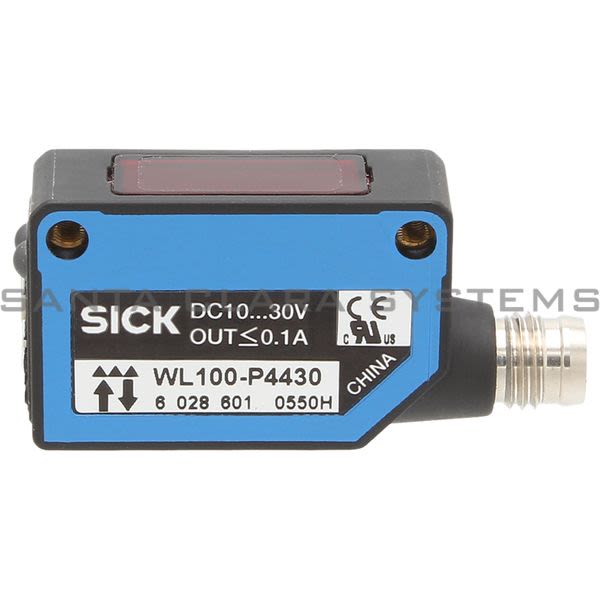 Sick WL100-P4439 Photoelectric Retro-Reflective Sensor Standard Optics | 6028607 Product Image