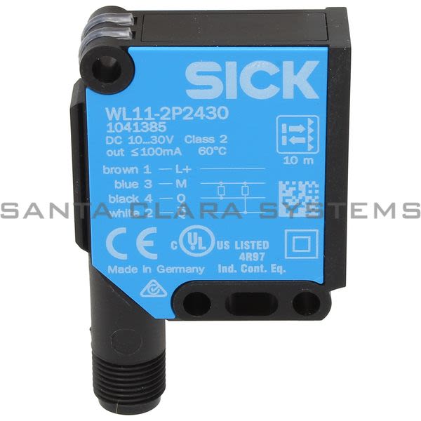 Sick WL11-2P2430 Photoelectric Retro-Reflective Sensor Standard Optics | 1041385 Product Image
