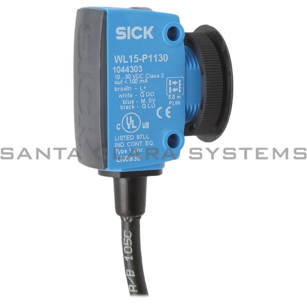 Sick WL15-P1130 Photoelectric Retro-Reflective Sensor Standard Optics | 1044303 Product Image