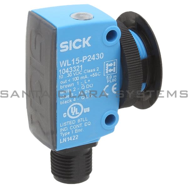 Sick WL15-P2430 Photoelectric Retro-Reflective Sensor | 1043321 Product Image