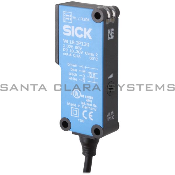 Sick WL18-3P130 Photoelectric Sensor Retro-Reflective Autocollimation | 1025909 Product Image