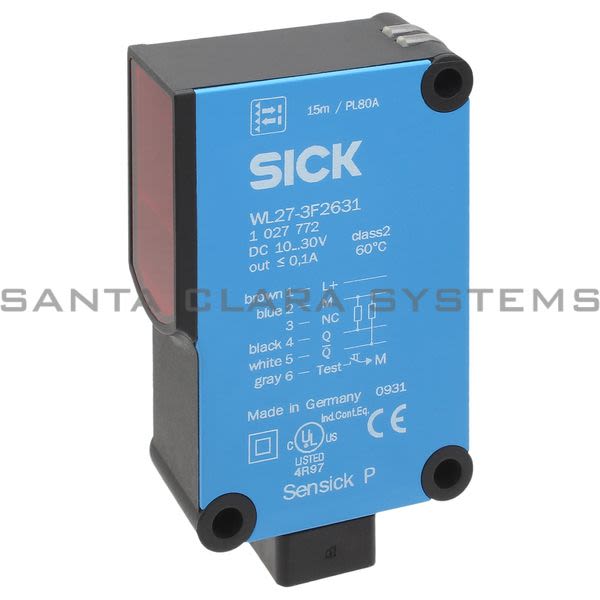 Sick WL27-3F2631 Photoelectric Retro-Reflective Sensor | 1027772 Product Image