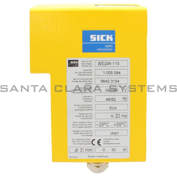 Sick WSU26-110 Photoelectric Sender | 1005084 Product Image