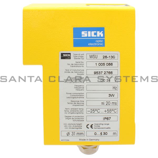 Sick WSU26-130 Photoelectric Safety Switch Product Image