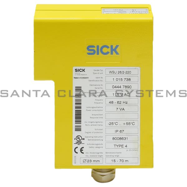 Sick WSU26-220 Sick Optic Light Curtain Beam Sensor | 1005089 Product Image