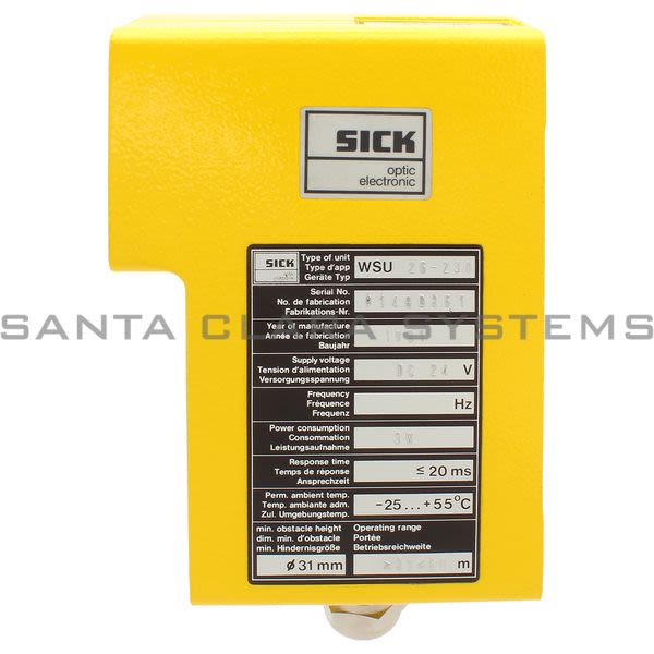 Sick WSU26-230 Photoelectric Safety Switch | 1005090 Product Image