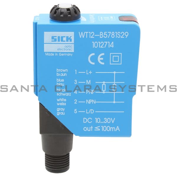 Sick WT12-B5781S29 Glass Fiber Optic Photoelectric Switch | 7023836 Product Image
