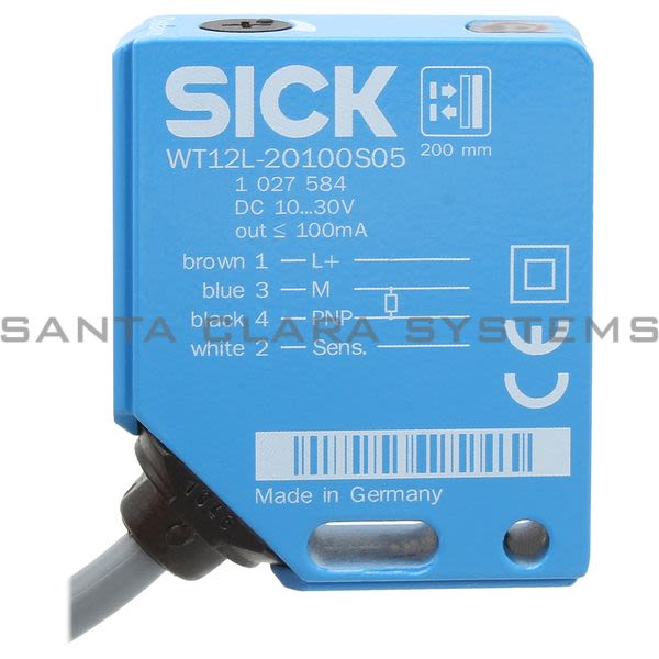 Sick WT12L-20100S05 Photoelectric Proximity Switch | 1027584 Product Image