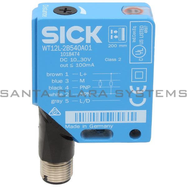 Sick WT12L-2B540A01 Proximity Sensor | 1018474 Product Image