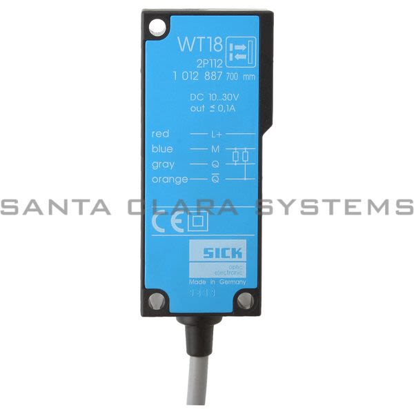 Sick WT18-2P112 Proximity Sensor PNP 50-700MM | 1012887 Product Image