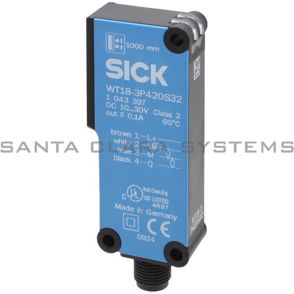 Sick WT18-3P420S32 Photoelectric Sensor Product Image