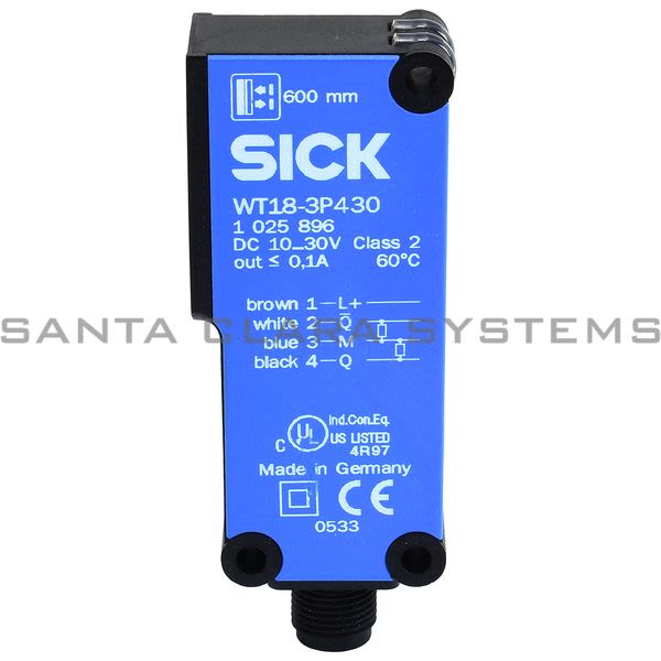 Sick WT18-3P430 Photoelectric Sensor | 1025896 Product Image