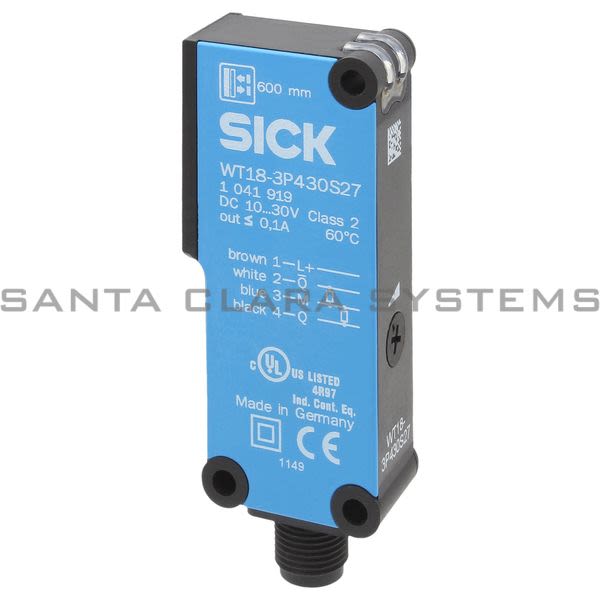 Sick WT18-3P430S27 Photoelectric Sensor | 1041919 Product Image
