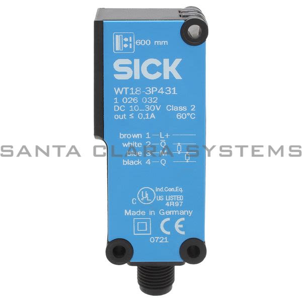 Sick WT18-3P431 Photoelectric Sensor | 1026032 Product Image