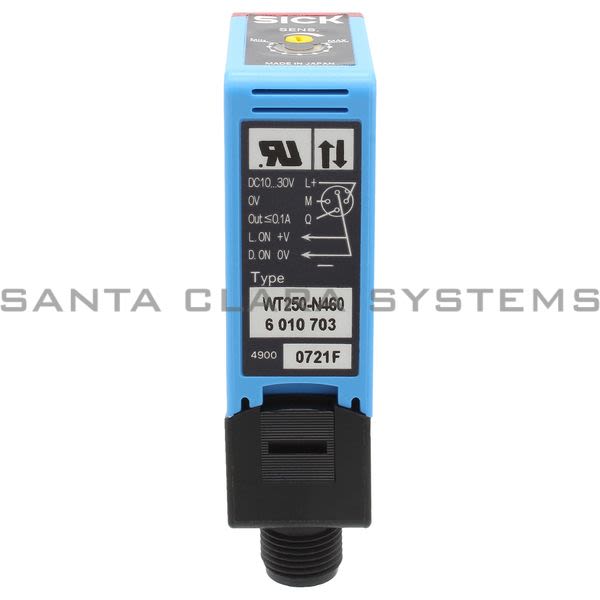 Sick WT250-N460 Photoelectric Proximity Sensor Background Suppression | 6010703 Product Image