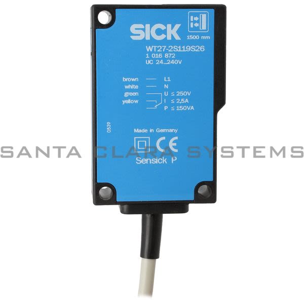Sick WT27-2S119S26 Photoelectric Sensor Product Image