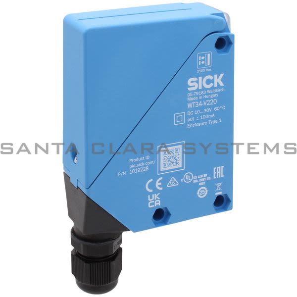 Sick WT34-V220 Photoelectric Proximity Sensor | 1019228 Product Image