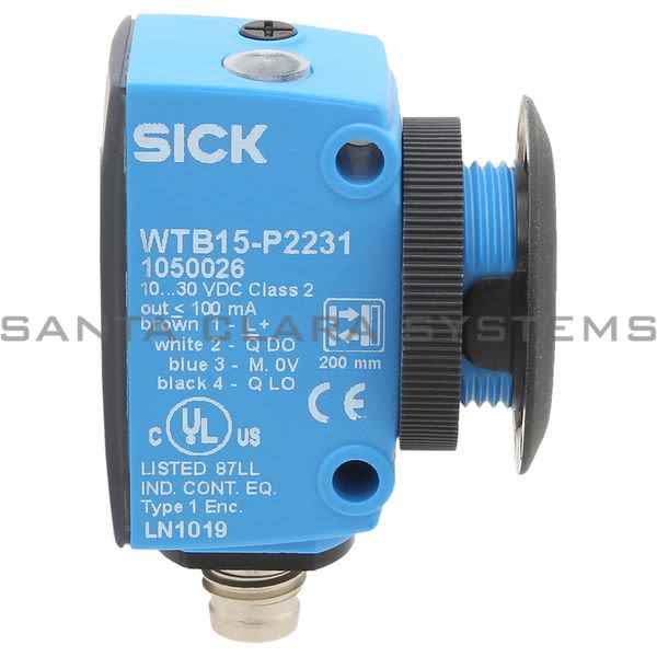 Sick WTB15-P2231 Photoelectric Proximity Sensor Background Supression 200mm Distance | 1050026 Product Image