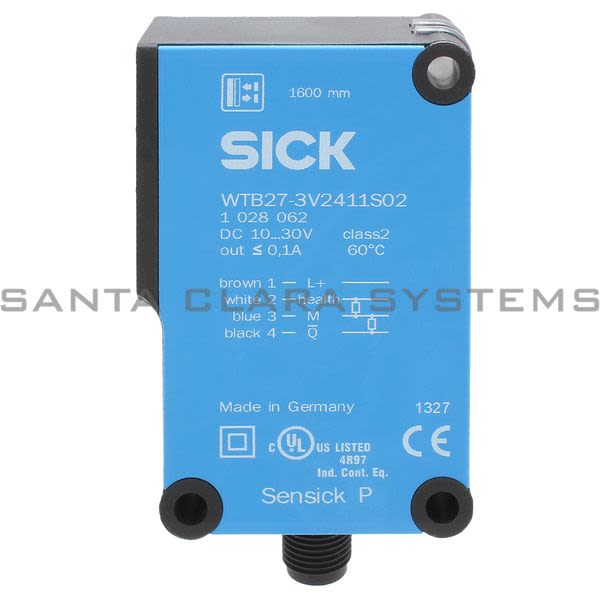 Sick WTB27-3V2411S02 Photoelectric Sensor | 1028062 Product Image