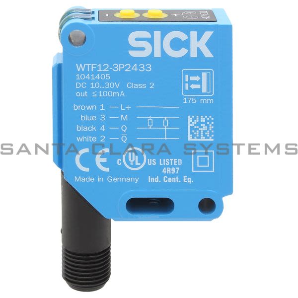 Sick WTF12-3P2433 Photoelectric Proximity Sensor W/ Foreground Supression | 1041405 Product Image