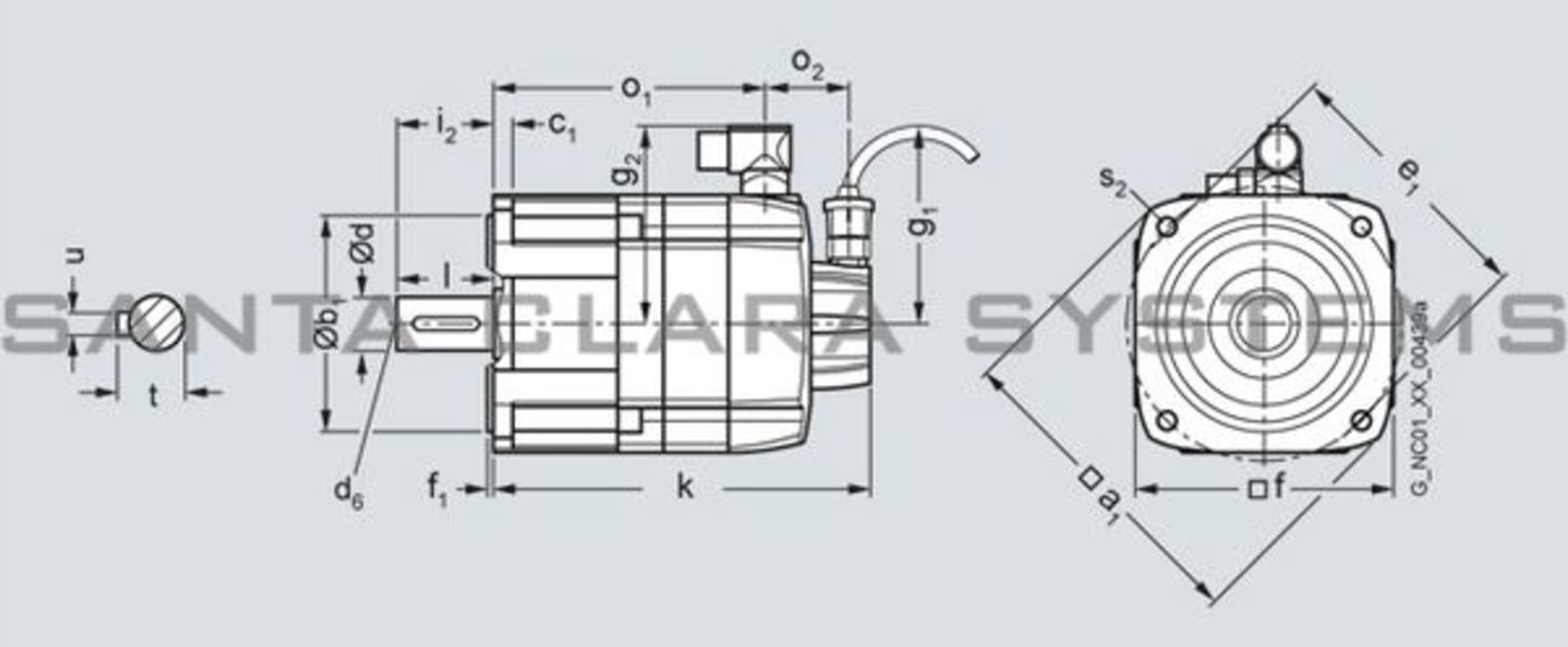 Siemens 1FK7 063-2AF71-1RG0  Servo Motor | 1FK7063-2AF71-1RG0 Product Image