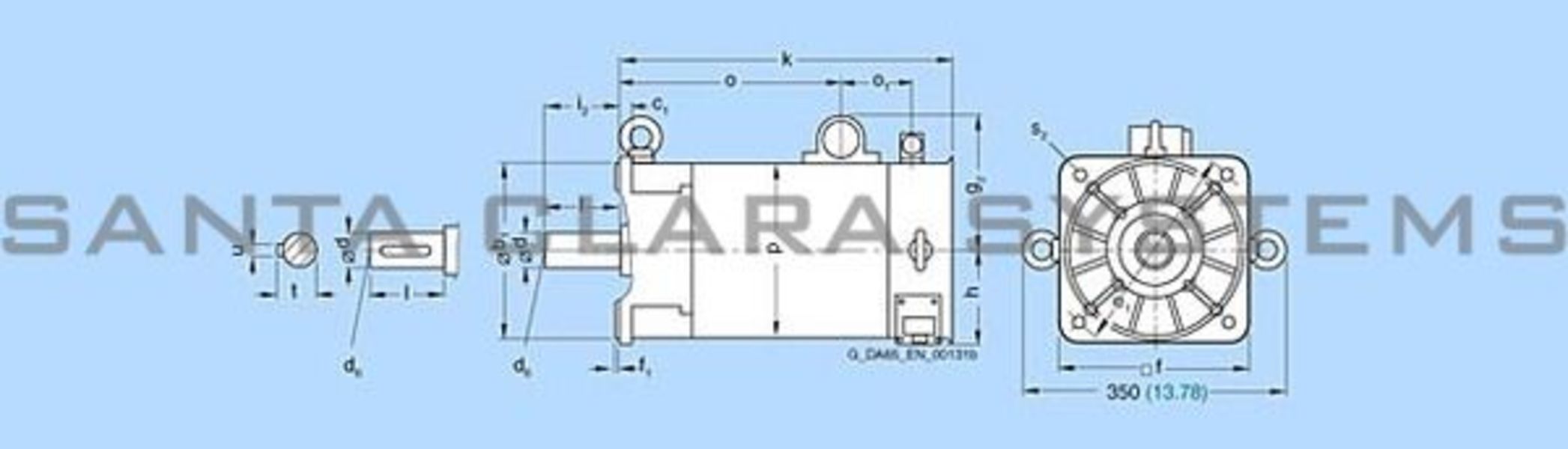 Siemens 1FT6132-6AF71-3EA2 Servo Motor Product Image