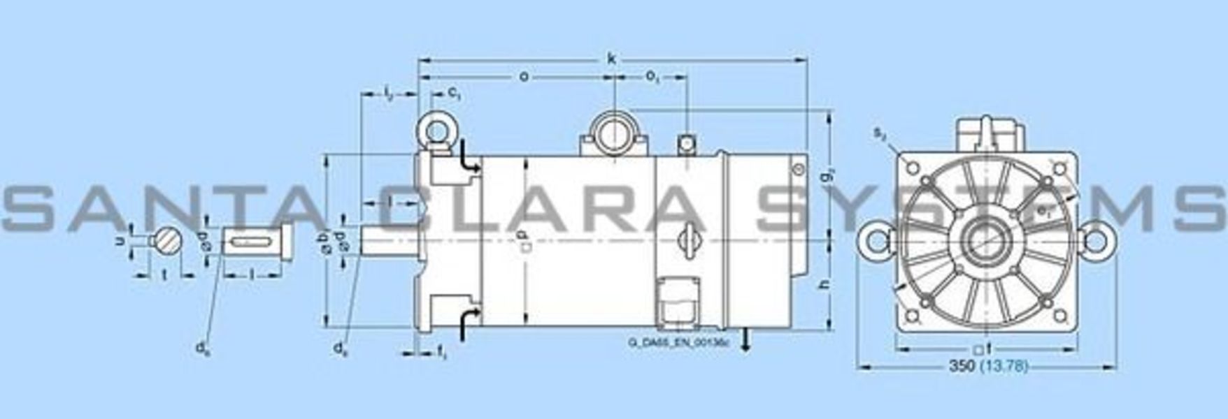 Siemens 1FT6134-6SF71-7PA0 Servo Motor | 1FT6134-6SF71-7PA0 Product Image