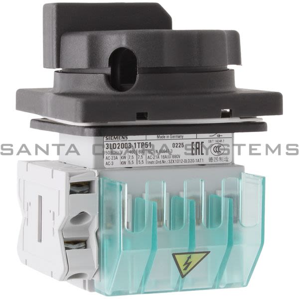 Siemens 3LD2003-1TP51 Disconnect Switch Product Image