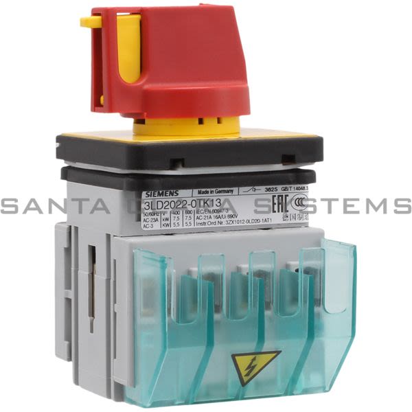Siemens 3LD2022-0TK13 Disconnect Switch Product Image