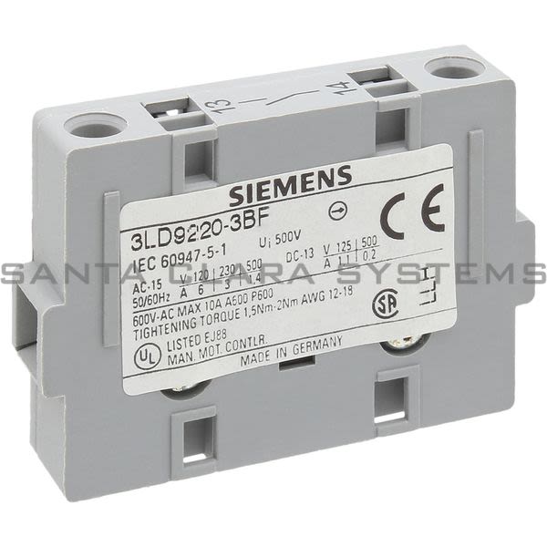 Siemens 3LD9220-3BF Control Product Image