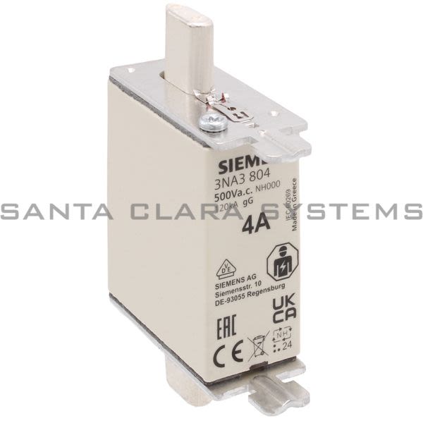 Siemens 3NA3804 Fuse | 3NA3804 Product Image