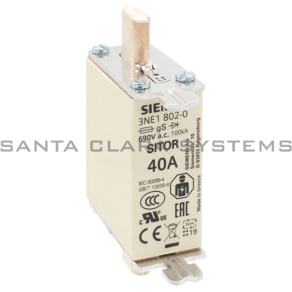 Siemens 3NE1802-0 Fuse Link | 3NE1802-0 Product Image