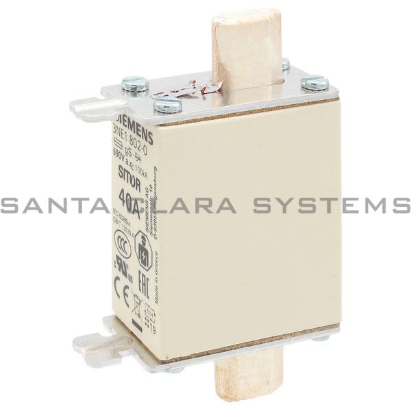 Siemens 3NE1802-0 Fuse Link | 3NE1802-0 Product Image