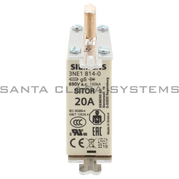 Siemens 3NE1814-0 Fuse Link | 3NE1814-0 Product Image