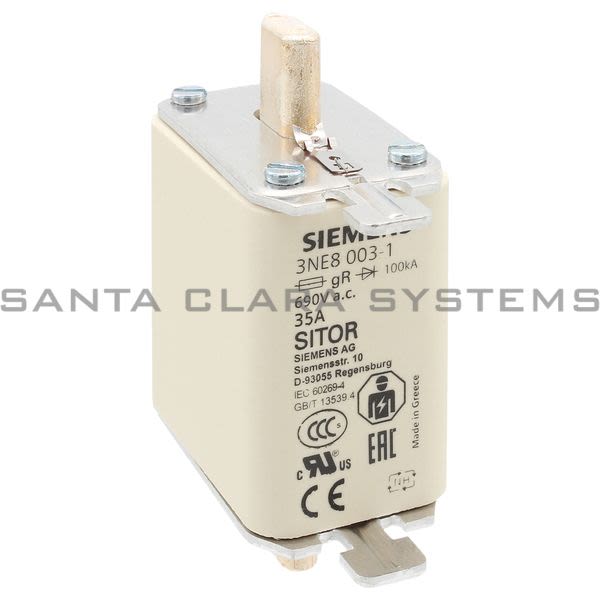 Siemens 3NE8003-1 Fusible Link | 3NE8003-1 Product Image
