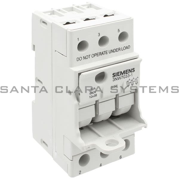 Siemens 3NW7 033-1  Fuse Holder | 3NW7033-1 Product Image
