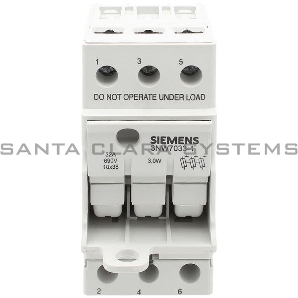 Siemens 3NW7 033-1  Fuse Holder | 3NW7033-1 Product Image